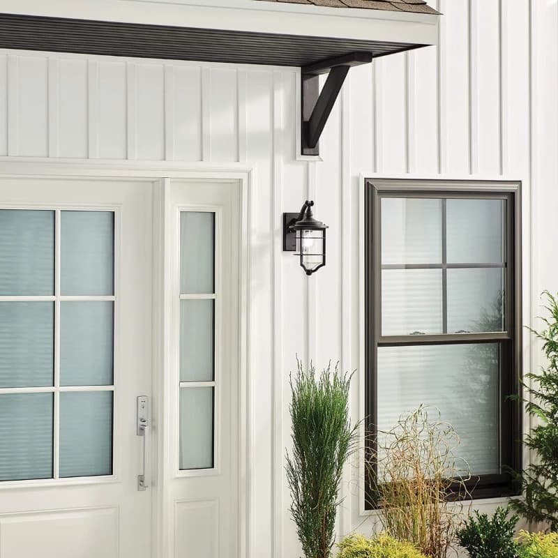 Kichler LED Wand Buitenlamp Royal Marine | 1X E27 Max 60W | IP44 | Dimbaar | Distressed Black thumbnail 2