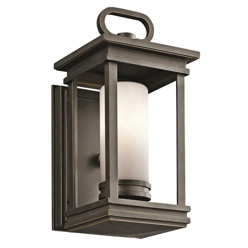 Kichler LED Wand Buitenlamp South Hope | 1X E14 Max 60W | IP44 | Dimbaar | Rubbed Bronze