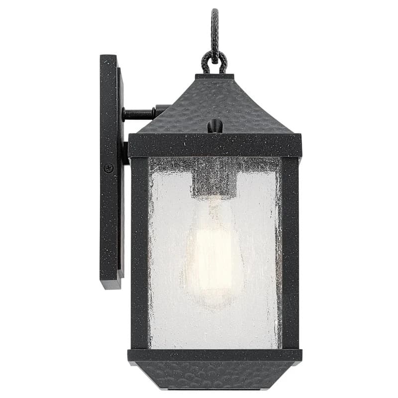 Kichler LED Wand Buitenlamp Springfield | 1X E27 Max 60W | IP44 | Dimbaar | Distressed Black thumbnail 2