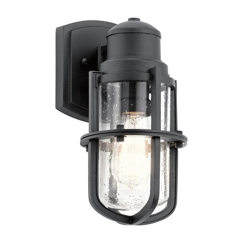 Kichler LED Wand Buitenlamp Suri | 1X E27 Max 40W | IP44 | Dimbaar | Textured Black
