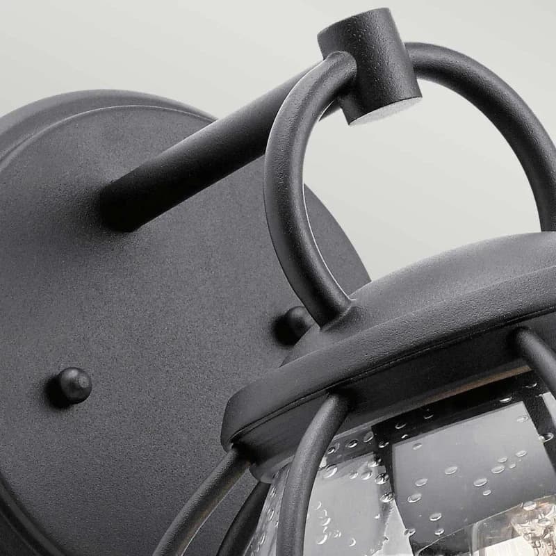 Kichler LED Wand Buitenlamp Vandalia | 1X E27 Max 60W | IP44 | Dimbaar | Textured Black thumbnail 2