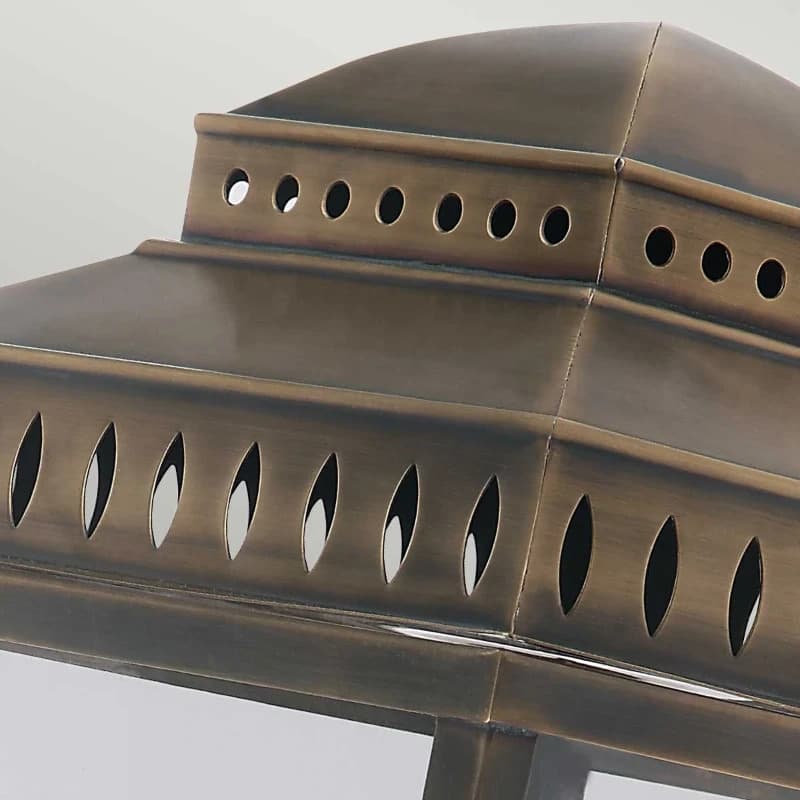 Elstead Lighting LED Wand Buitenlamp Mansion House | 3X E14 Max 60W | IP44 | Dimbaar | Aged Brass thumbnail 2