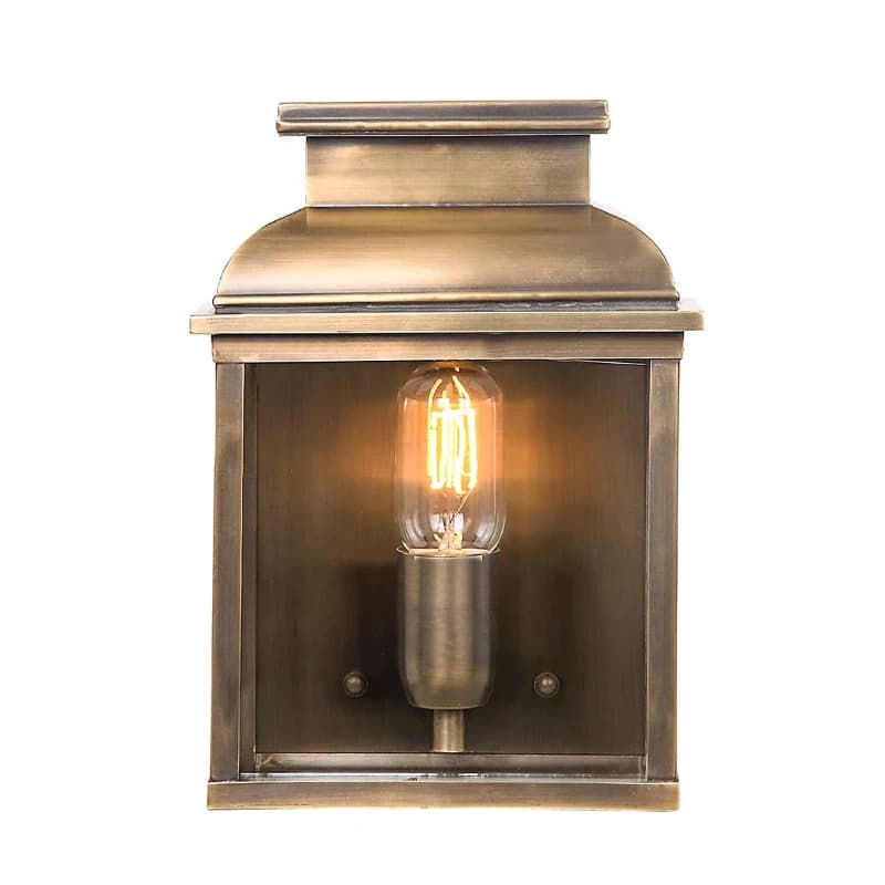 Elstead Lighting LED Wand Buitenlamp Old Bailey | 1X E27 Max 60W | IP44 | Dimbaar | Aged Brass