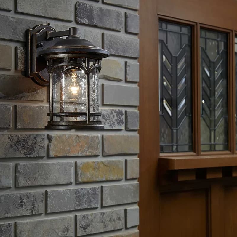 Quoizel LED Wand Buitenlamp Marblehead | 1X E27 Max 60W | IP44 | Dimbaar | Palladian Bronze thumbnail 2
