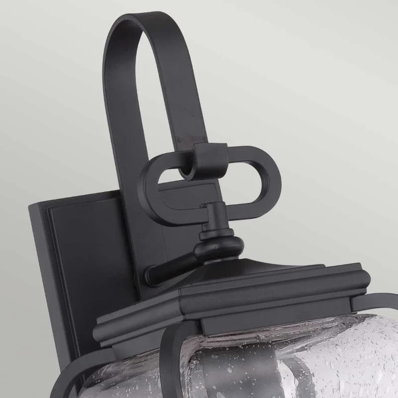 Quoizel LED Wand Buitenlamp Province | 1X E27 Max 60W | IP44 | Dimbaar | Mystic Black thumbnail 2