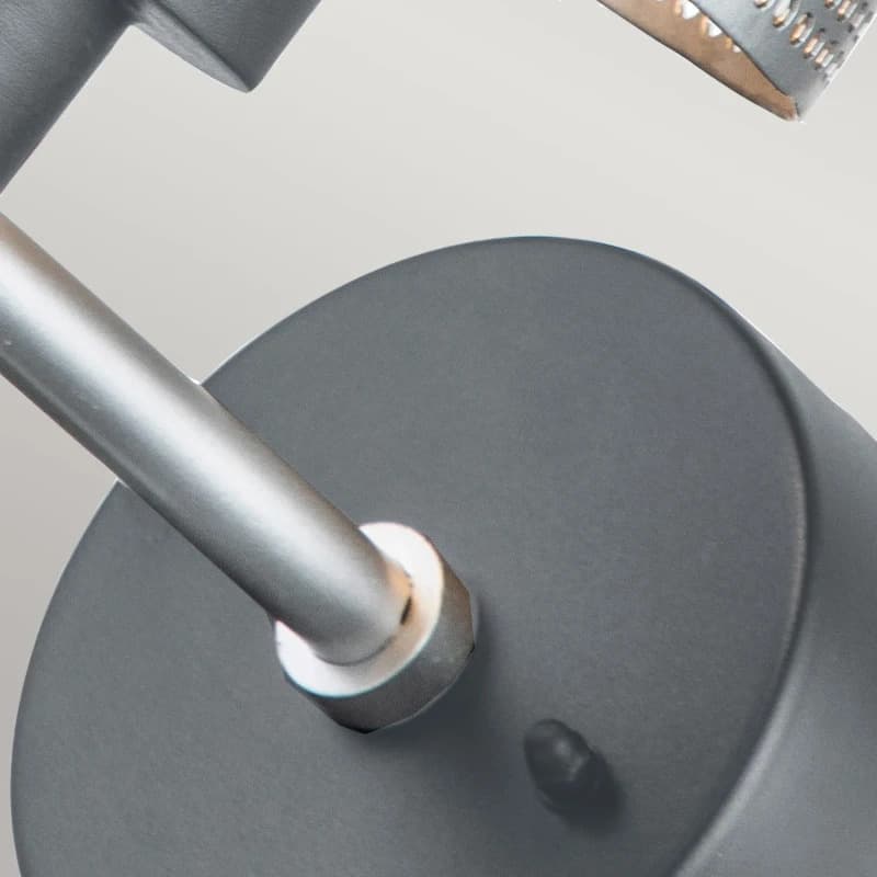 Elstead Lighting LED Wand Buitenlamp Saturne | 1X E27 Max 40W | IP44 | Dimbaar | Grey thumbnail 2