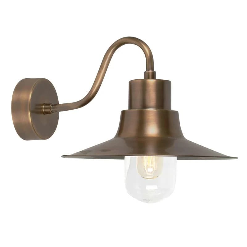 Elstead Lighting LED Wand Buitenlamp Sheldon | 1X E27 Max 60W | IP44 | Dimbaar | Aged Brass