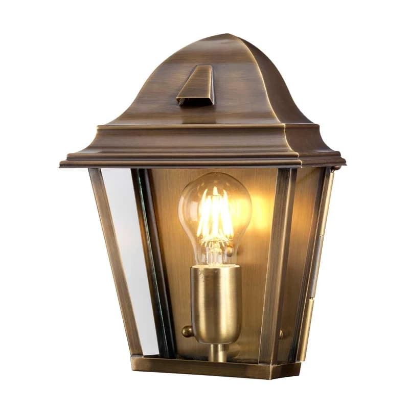 Elstead Lighting LED Wand Buitenlamp St James | 1X E27 Max 60W | IP44 | Dimbaar | Aged Brass