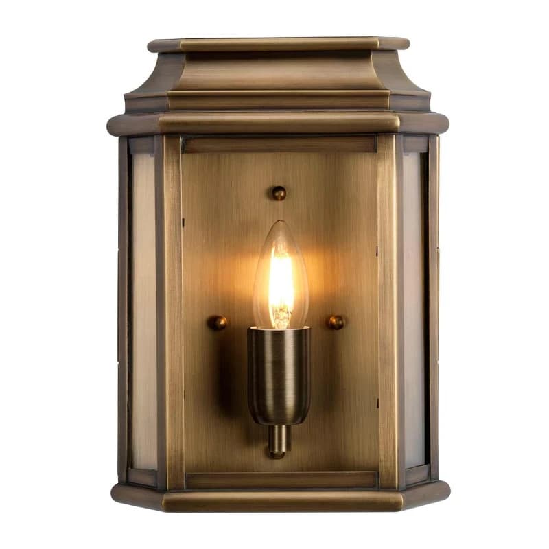 Elstead Lighting LED Wand Buitenlamp St Martins | 1X E27 Max 60W | IP44 | Dimbaar | Aged Brass