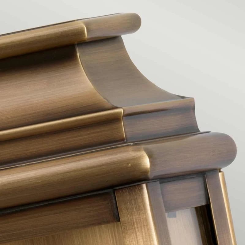 Elstead Lighting LED Wand Buitenlamp St Martins | 1X E27 Max 60W | IP44 | Dimbaar | Aged Brass thumbnail 2