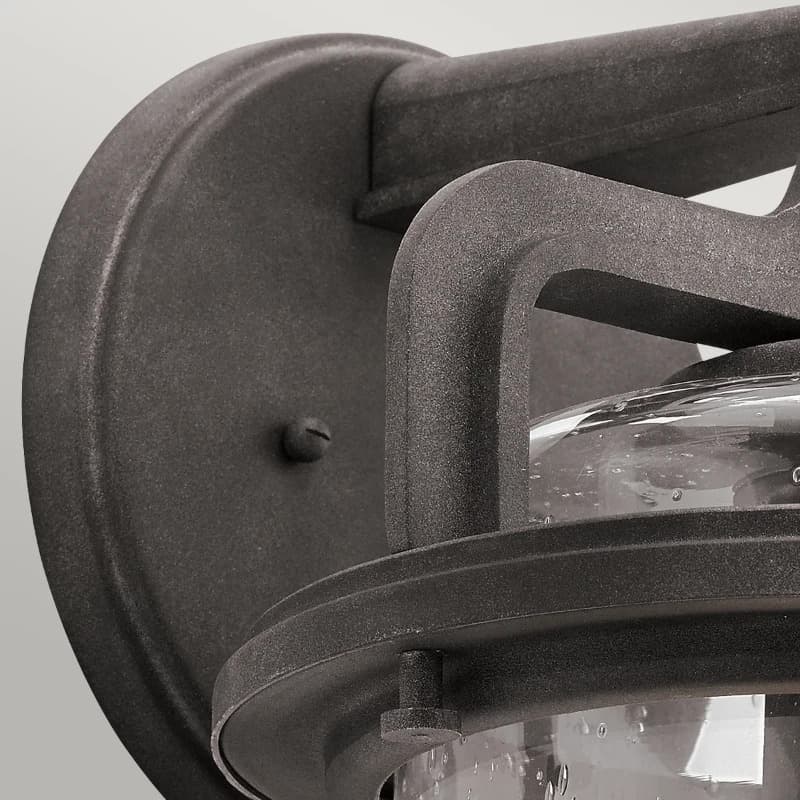 Kichler LED Wand Buitenlamp andover | 1X E27 Max 60W | IP44 | Dimbaar | Weathered Zinc thumbnail 2