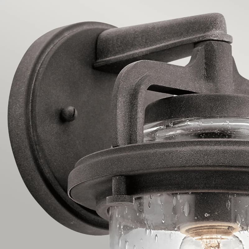 Kichler LED Wand Buitenlamp andover | 1X E27 Max 60W | IP44 | Dimbaar | Weathered Zinc thumbnail 2