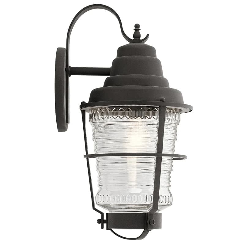Kichler LED Wand Buitenlamp Chance Harbor | 1X E27 Max 60W | IP44 | Dimbaar | Weathered Zinc thumbnail 2