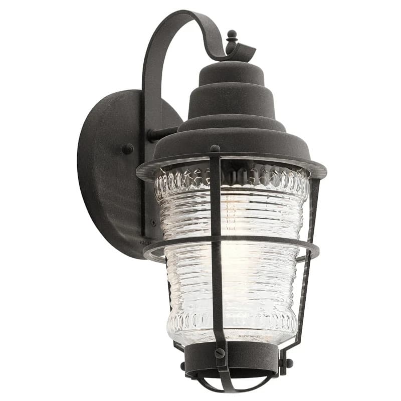 Kichler LED Wand Buitenlamp Chance Harbor | 1X E27 Max 60W | IP44 | Dimbaar | Weathered Zinc
