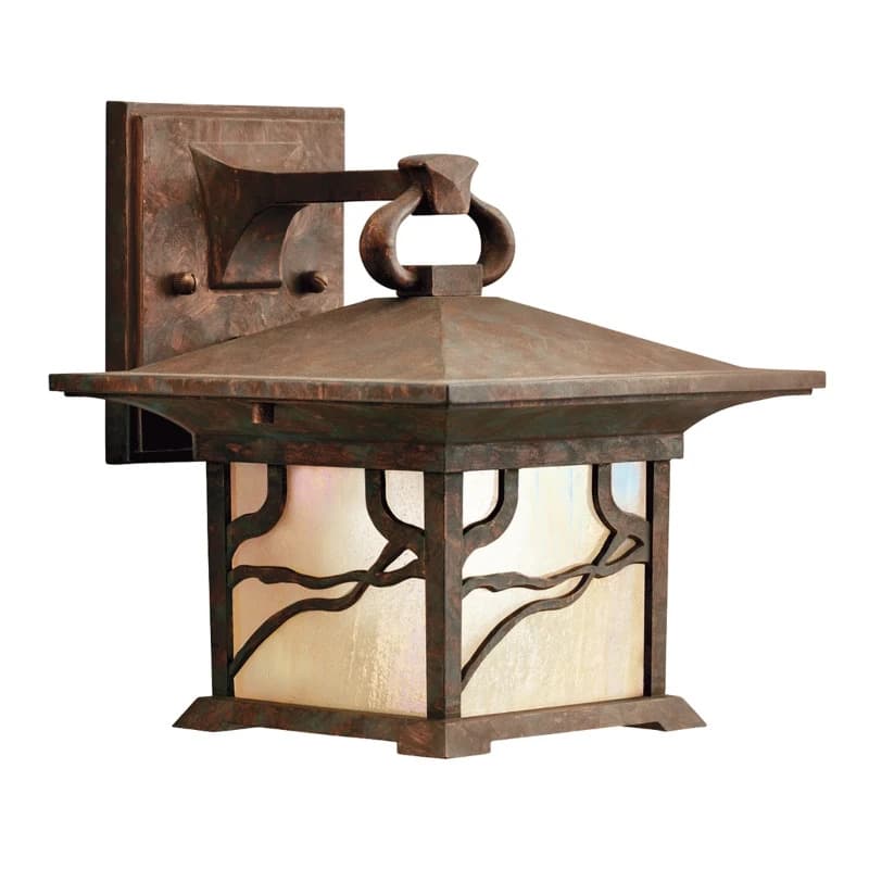 Kichler LED Wand Buitenlamp Morris | 1X E27 Max 60W | IP44 | Dimbaar | Distressed Copper