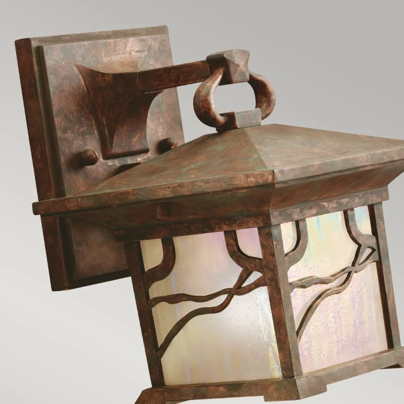 Kichler LED Wand Buitenlamp Morris | 1X E27 Max 60W | IP44 | Dimbaar | Distressed Copper thumbnail 2