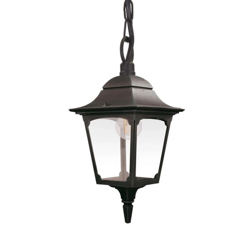 Elstead Lighting LED Buiten Hanglamp Chapel | 1X E27 Max 60W | IP44 | Dimbaar | Black