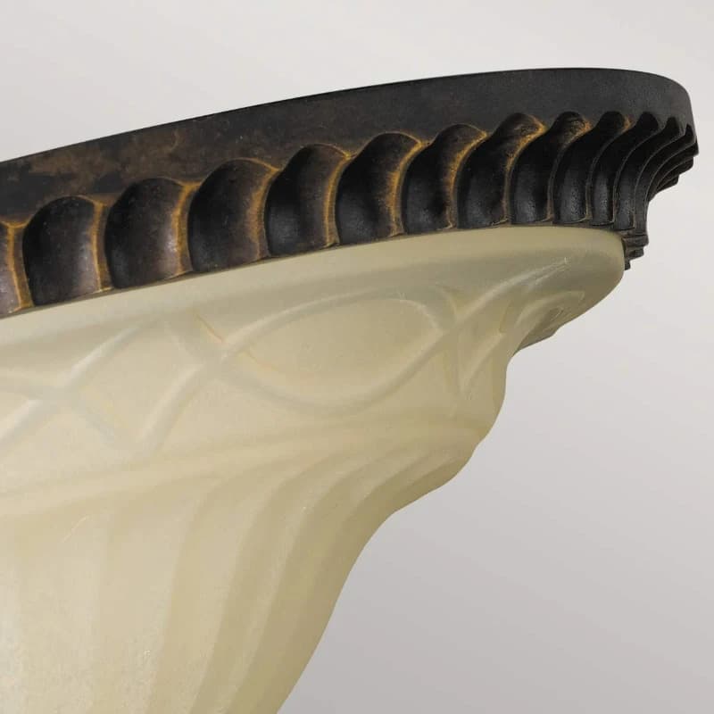 Feiss LED Plafondlamp Drawing Room | 2X E27 Max 60W | Dimbaar | Walnut thumbnail 2