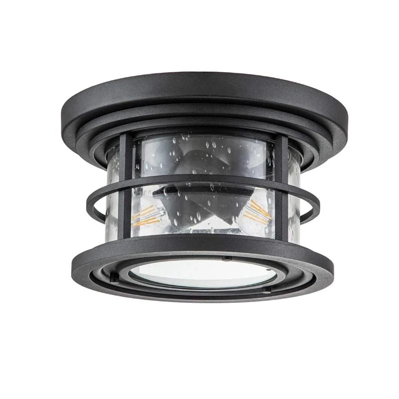 Feiss LED Buitenlamp Lighthouse | 2X E27 Max 40W | IP44 | Dimbaar | Textured Black thumbnail 2