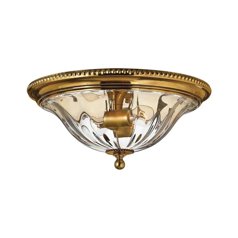 Hinkley LED Plafondlamp Cambridge | 2X E27 Max 60W | Dimbaar | Burnished Brass