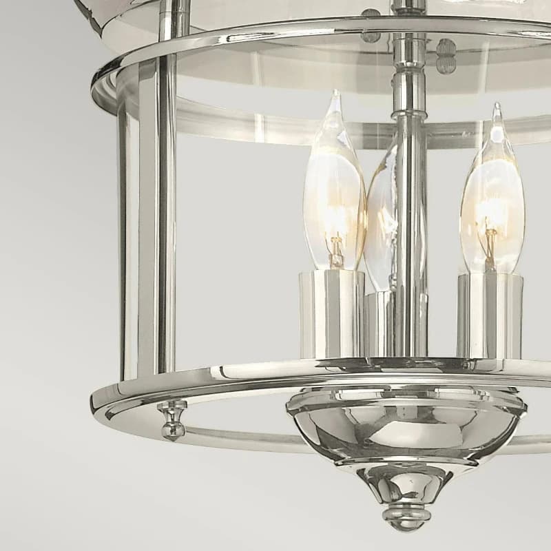 Hinkley LED Plafondlamp Gentry | 3X E14 Max 40W | Dimbaar | Polished Nickel thumbnail 2