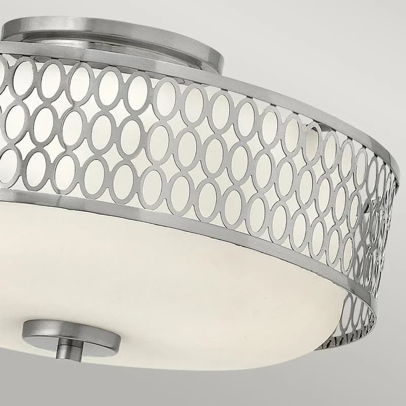Hinkley/ Fredrick Ramond LED Plafondlamp Jules | 3X E27 Max 60W | Dimbaar | Brushed Nickel thumbnail 2