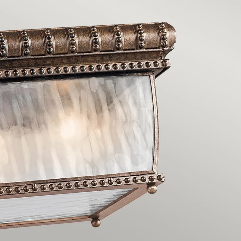 Kichler LED Buitenlamp Venetian Rain | 2X E14 Max 60W | IP44 | Dimbaar | Brushed Bronze thumbnail 2