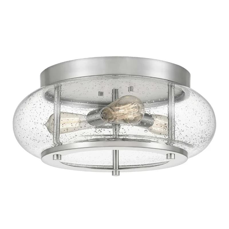Quoizel LED Plafondlamp Trilogy | 3X E27 Max 60W | Dimbaar | Brushed Nickel
