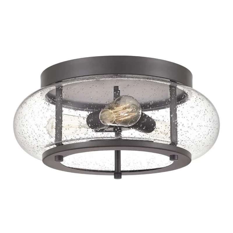 Quoizel LED Plafondlamp Trilogy | 3X E27 Max 60W | Dimbaar | Old Bronze