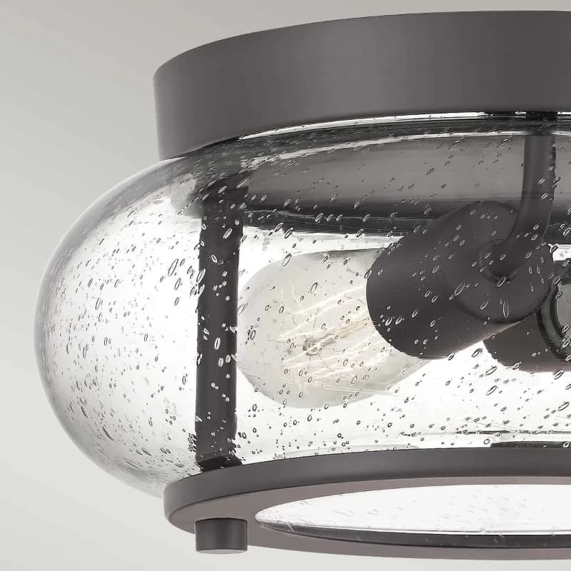 Quoizel LED Plafondlamp Trilogy | 2X E27 Max 60W | Dimbaar | Old Bronze thumbnail 2