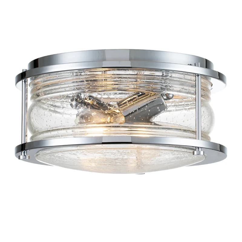 Kichler LED Badkamerarmatuur Ashland Bay | 2X E27 Max 60W | IP44 | Dimbaar | Polished Chrome
