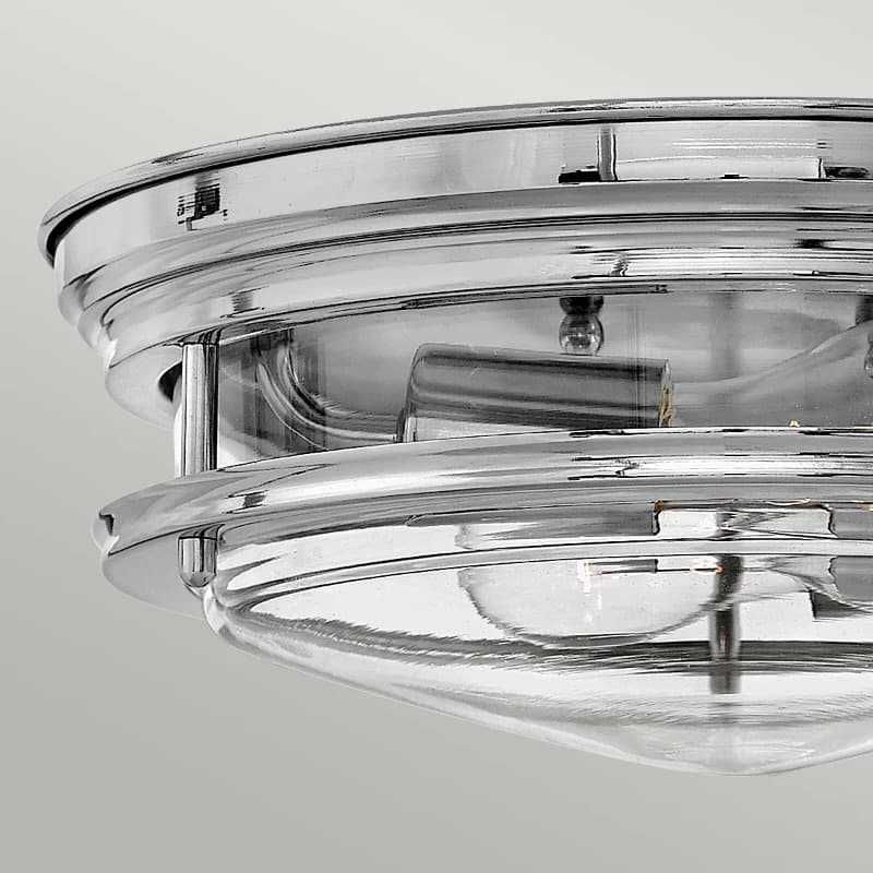 Hinkley LED Plafond Badkamerlamp Hadrian | 2X E27 Max 40W | IP44 | Dimbaar | Chrome thumbnail 2