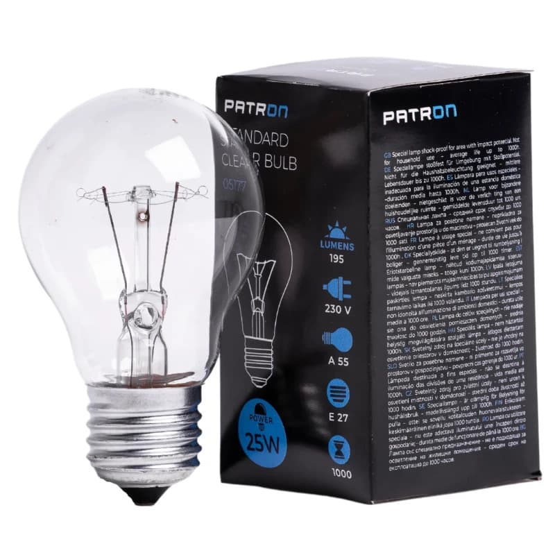Patron E27 Gloeilamp | 25W 2700K 195Lm | Dimbaar
