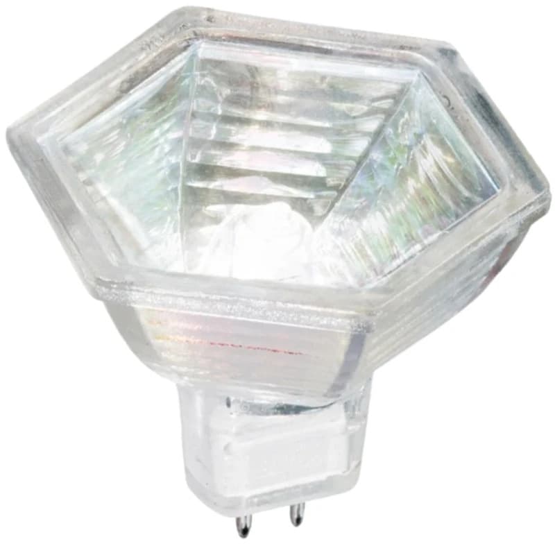 Patron GU5.3 MR16 Halogeenspot Hexagon | 20W 12V 3000K 60° | Ø50mm Dimbaar