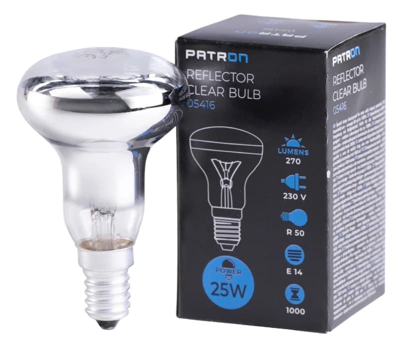 Patron E14 R50 Reflector Gloeilamp | 25W 2700K | Dimbaar