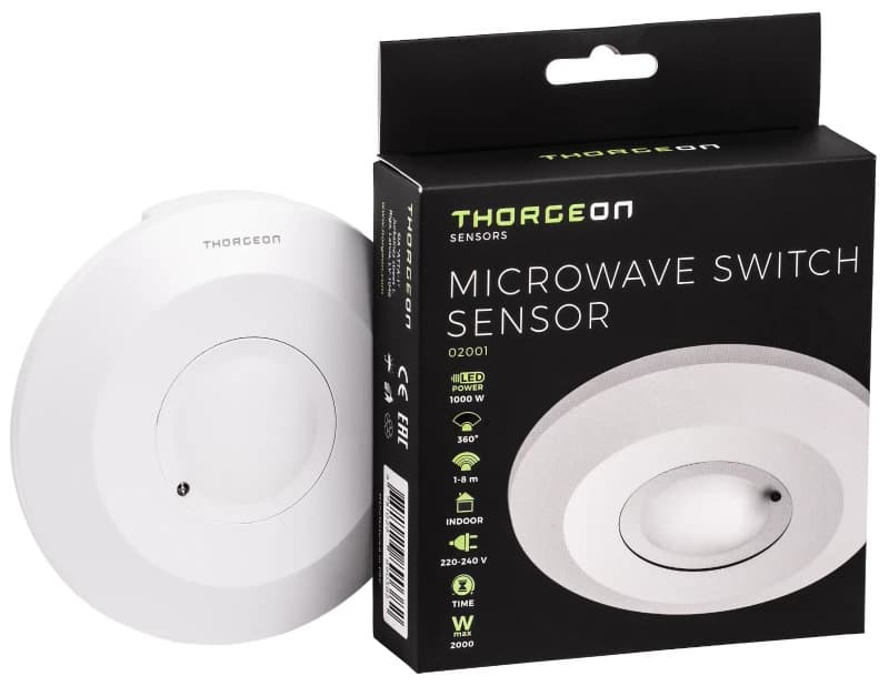 Thorgeon Bewegingssensor | Plafond Opbouw IP20 Wit 360° thumbnail 2