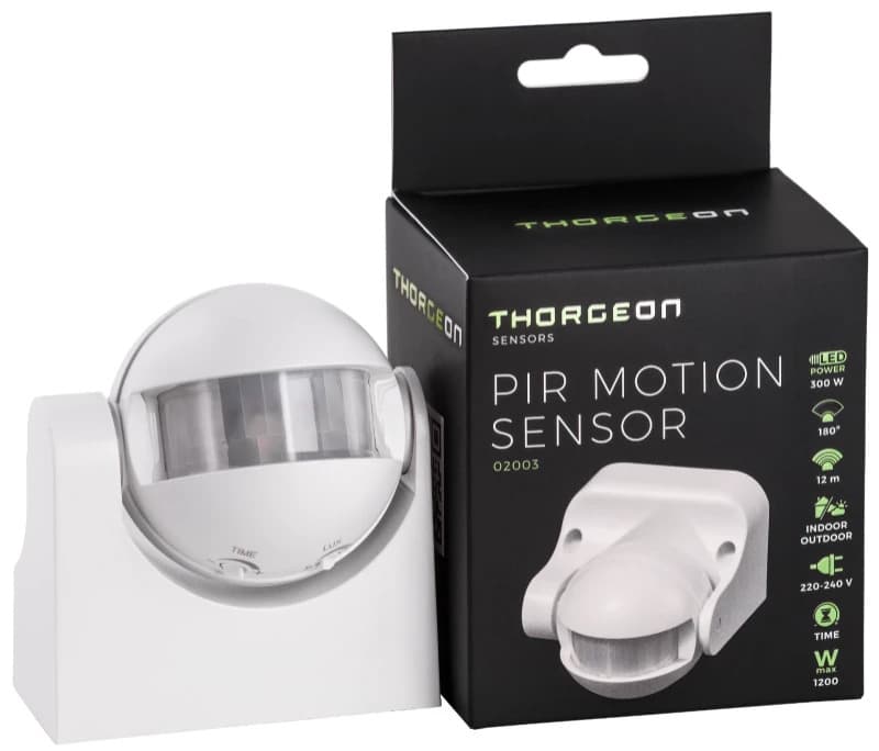 Thorgeon PIR Bewegingssensor | Plafond Opbouw IP44 Wit 180° thumbnail 2