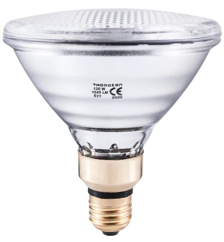Thorgeon E27 PAR38 Halogeenspot | 120W 24V 2700K 10° | Ø121mm Dimbaar