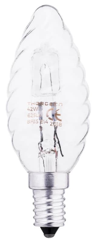 Thorgeon E14 Halogeen Kaarslamp | 42W 2700K 625LM 240V | Dimbaar