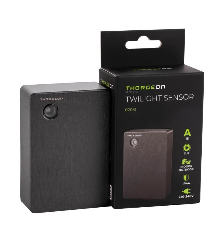 Thorgeon Schemerschakelaar | IP44 Max 300W | Antraciet thumbnail 2