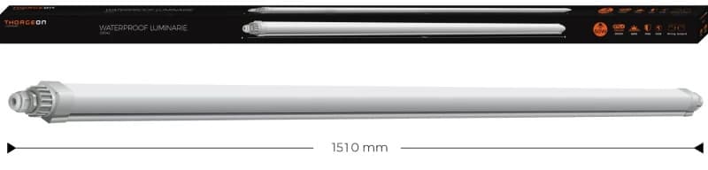 Thorgeon LED Montagebalk Waterdicht 150CM | 50W 3000K 4000Lm | 830 IP65 thumbnail 2
