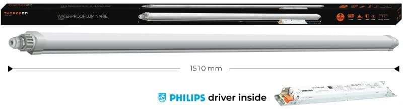 Thorgeon LED Montagebalk Waterdicht 150CM | 50W 4200K 4000Lm | 842 IP65 thumbnail 2