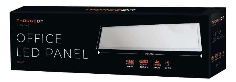 Thorgeon LED Paneel 120X30CM | 40W 4000K 4000Lm | 840 IP20 thumbnail 2