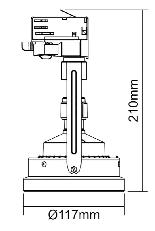 Megaman LED 3-fase spot | 1X GU10 Max 15W  | IP20 thumbnail 2