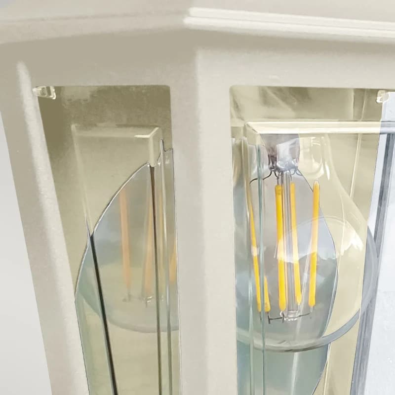 Elstead Lighting LED Wand Buitenlamp Deco Lane | 1X E27 Max 60W | IP44 | Dimbaar | Cream thumbnail 2