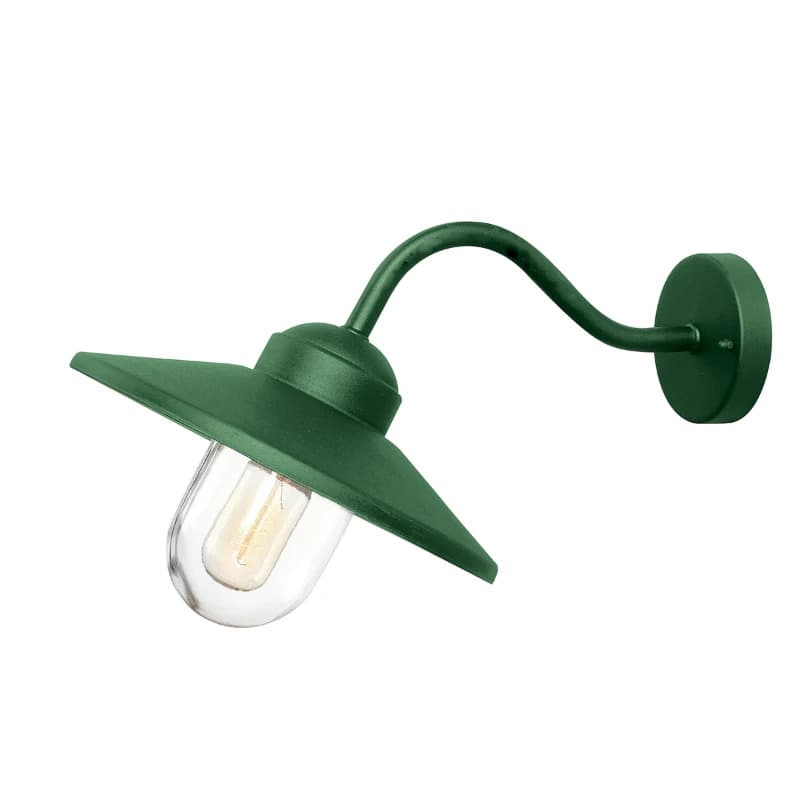 Elstead Lighting LED Wand Buitenlamp Klampenborg | 1X E27 Max 60W | IP44 | Dimbaar | Fir Green
