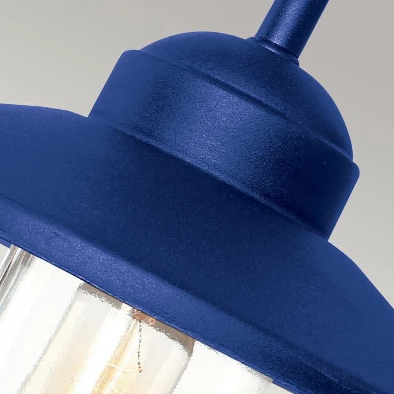 Elstead Lighting LED Wand Buitenlamp Klampenborg | 1X E27 Max 60W | IP44 | Dimbaar | Navy Blue thumbnail 2