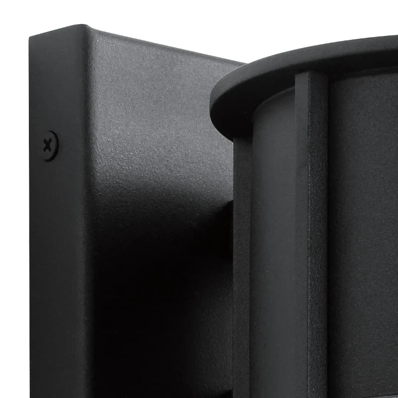 Kichler LED Wand Buitenlamp Camillo | 1X E27 Max 60W | IP44 | Dimbaar | Textured Black thumbnail 2