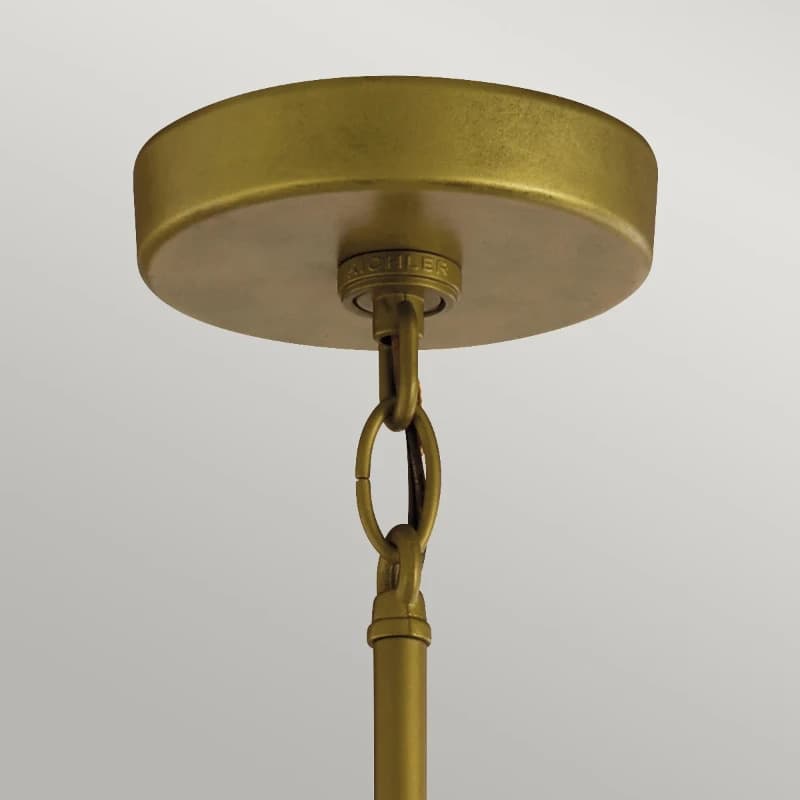 Kichler LED Buiten Hanglamp Camillo | 1X E27 Max 60W | IP44 | Dimbaar | Painted Natural Brass thumbnail 2