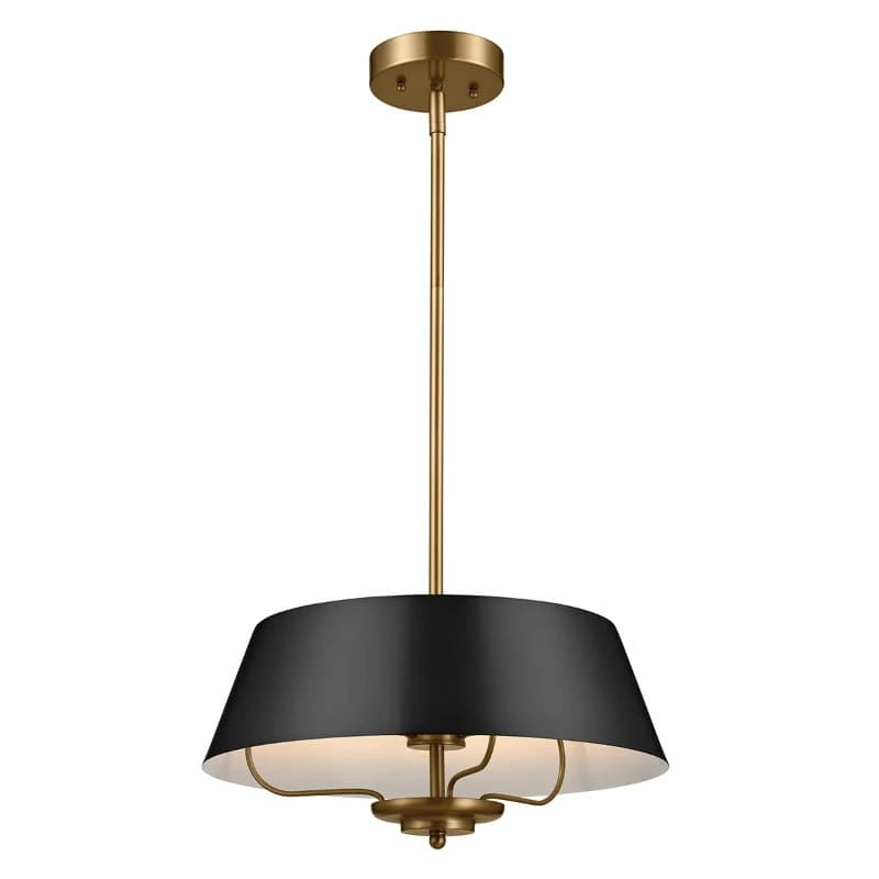 Kichler LED Hanglamp Luella | 3X E14 Max 40W | Dimbaar | Black&Brass